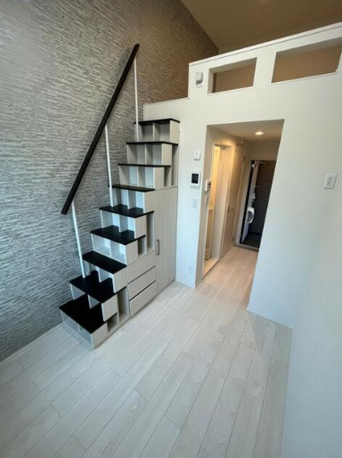 板橋区常盤台１丁目のアパートの居間・リビング