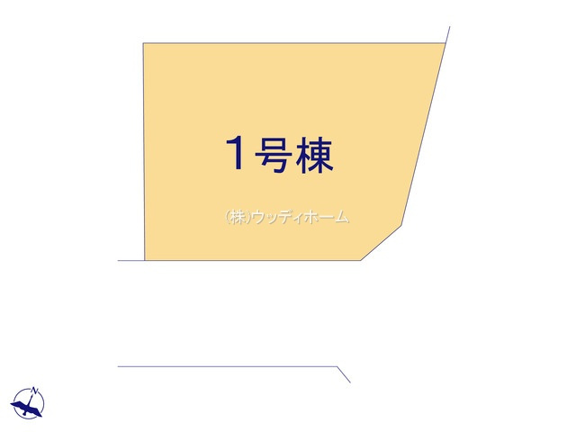春日部市谷原新田　新築一戸建ての区画図