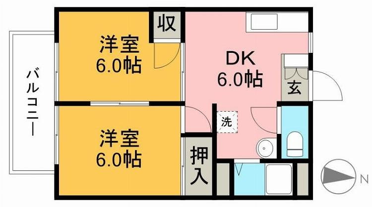 ハイツ欅の間取り