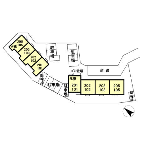 【区画図】 | ファミネスⅤ