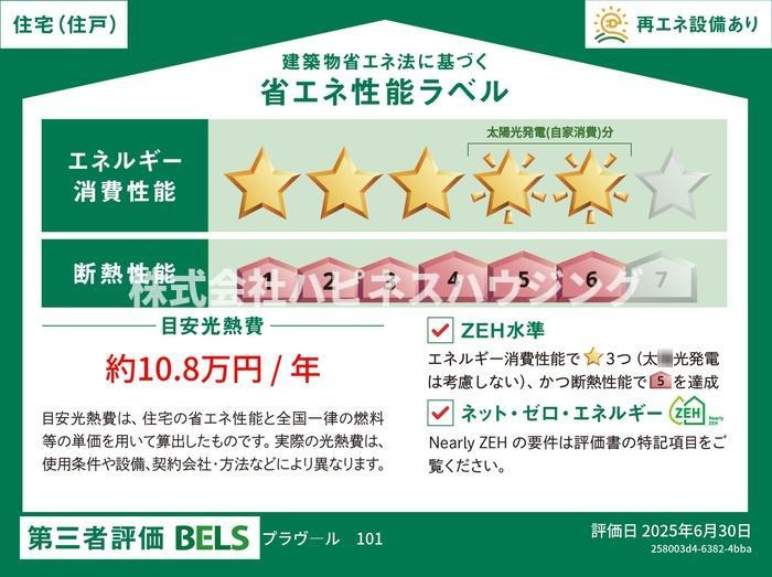 プラヴールの省エネ性能ラベル