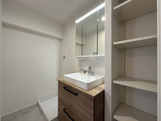 研究学園6団地・530号棟の独立洗面台