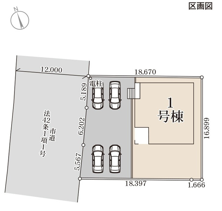【Livele Garden】　古河市駒羽根　第８　全1邸の区画図|○区画図○
