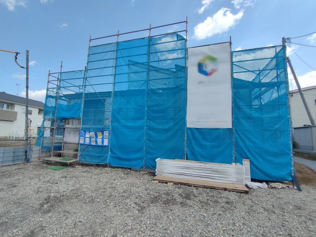 【Livele Garden】　古河市駒羽根　第８　全1邸の前面道路含む現地写真|○外観○
1棟現場！平屋プランです（＾＾）ぜひ、お気軽にご連絡ください♪
2026年3月撮影