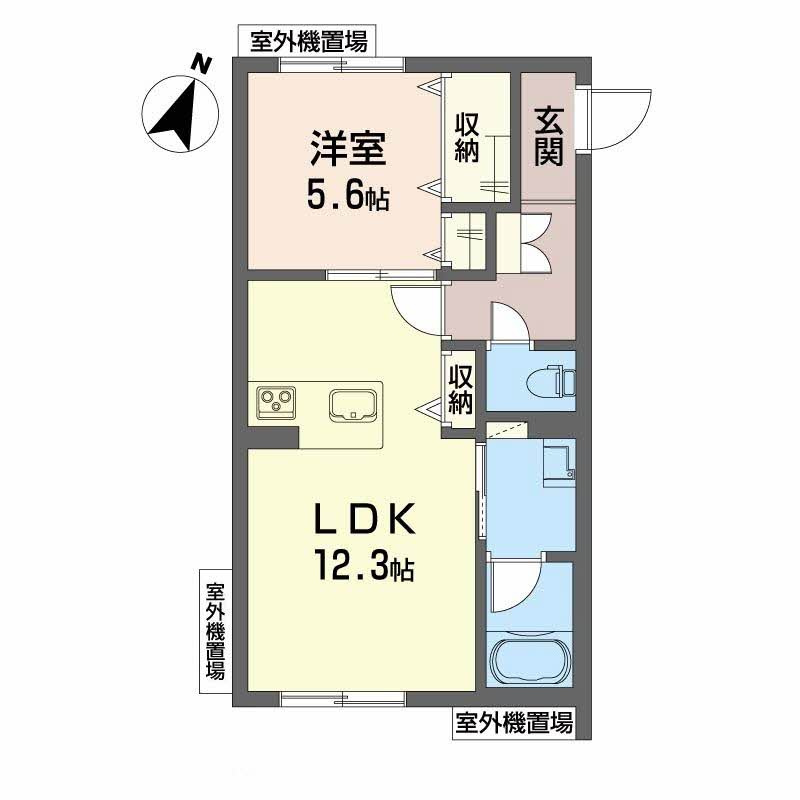シャーメゾン パン サンクの間取り