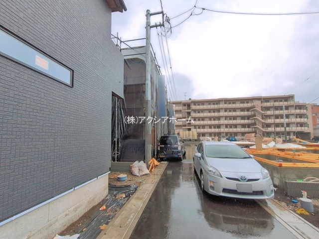 入間市下藤沢５丁目・全6棟　新築一戸建　2号棟　の前面道路含む現地写真|現地写真（2026年2月13日撮影）