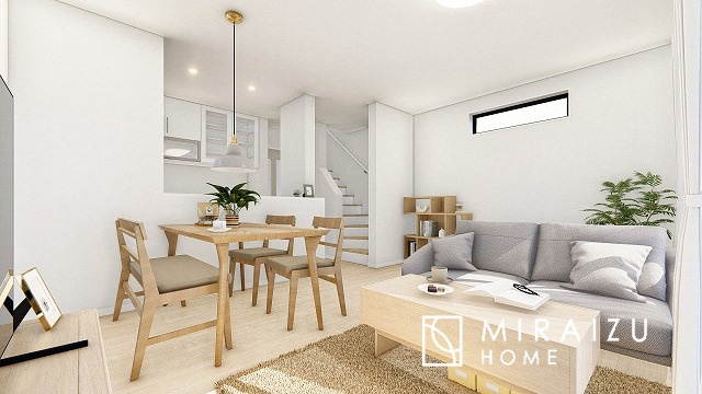 【完成予想図】 | ご家族様のプライベート空間が確保できる素敵な間取りです。※画像はイメージです。