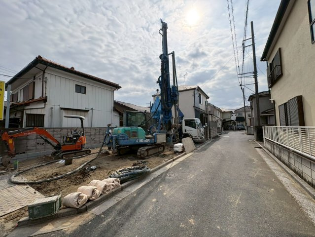川越市石原町2丁目　新築分譲　東武東上線『川越駅』バス4分　【今成小学区】の前面道路含む現地写真