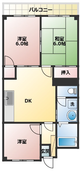 マイシティ大坂の間取り