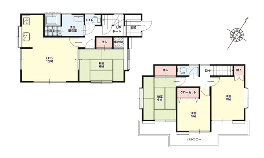 桶川市坂田　1期　中古戸建の間取り|桶川市坂田　1期　中古戸建・4LDK・土地面積115.87m2・建物面積86.12m2