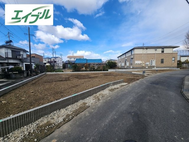 小牧市二重堀　新築戸建の外観|南西角地・間口広々！陽当たり良好。
敷地広々！73.91坪。