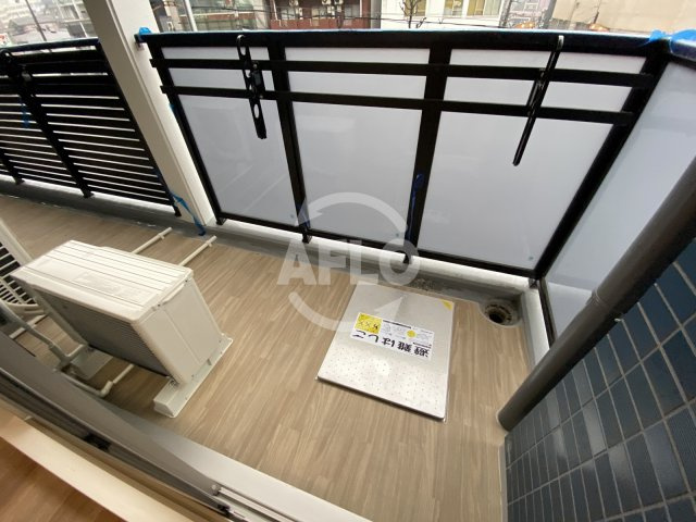 プレサンス天神橋筋六丁目ヴォワールのバルコニー|プレサンス天神橋六丁目ヴォワール　バルコニー