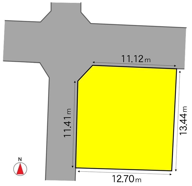 南原１丁目売土地の区画図