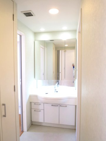 ラシュレ久米川ステーションサイドの独立洗面台