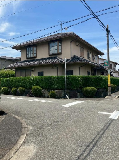 松原市松ケ丘　新築戸建用土地の前面道路含む現地写真