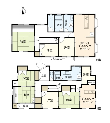 松原市松ケ丘　新築戸建用土地の区画図