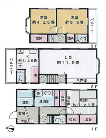 富士見市水谷東３丁目の中古一戸建の間取り|角地に建つこだわりの注文住宅！
新規内外装リフォーム済みでキレイな住まい♪
即入居可能です。
資料請求やご見学などお気軽にお問い合わせください。