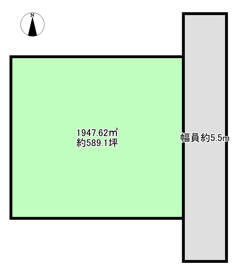 土地　大川市　鐘ヶ江582-7の土地図