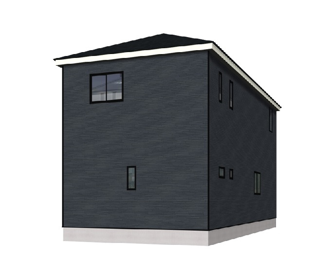 高知市南金田-１号棟- 新築戸建ての完成予想図|1号棟　外観の完成予想図です