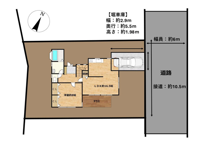 【区画図】 | 糟屋郡志免町向ヶ丘１丁目　中古一戸建☆仲介手数料無料☆