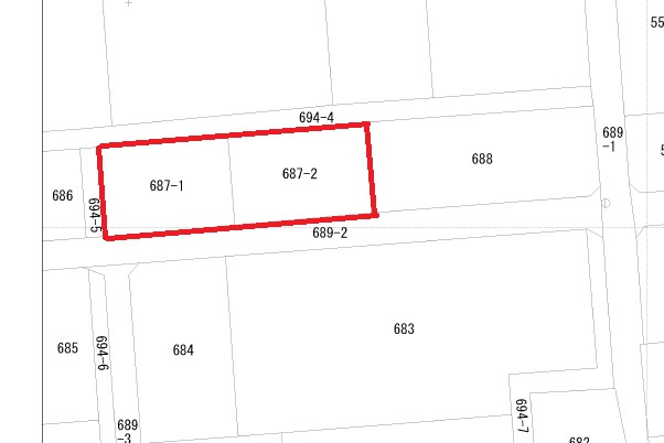 【区画図】 | 磐田市豊田　優良田園住宅制度該当地２