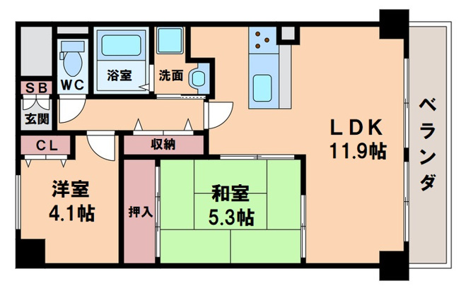 【間取り】 | セザール美章園