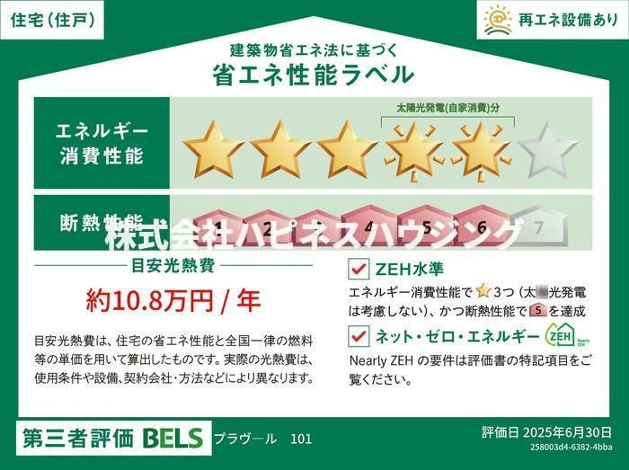 リベラルの省エネ性能ラベル