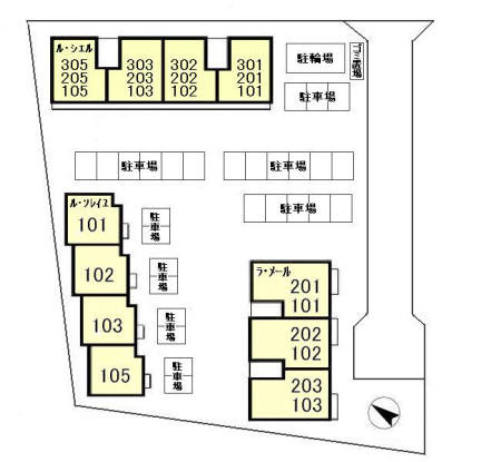 ル・シエルの区画図