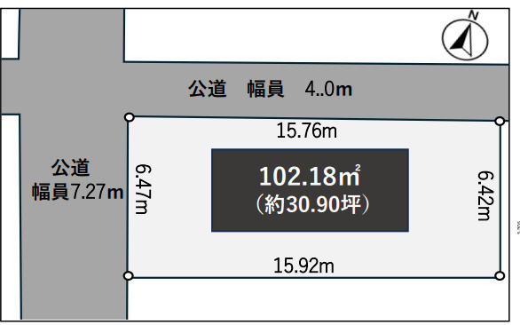南麻布１　土地の区画図