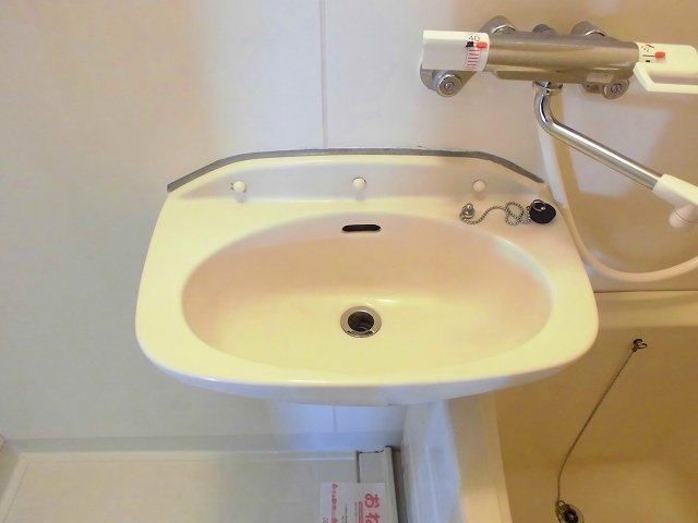 エルディム橋本の洗面所|明るい洗面所です