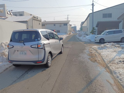 【前面道路含む現地写真】 | 【新築戸建て】秋田市外旭川第5 | 2026年2月撮影