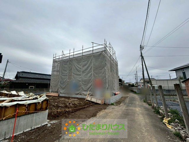 古河市中田第5　新築一戸建て　クレイドルガーデンの前面道路含む現地写真|2026/03/06　撮影