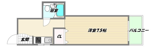 大阪市東淀川区西淡路５丁目の賃貸マンションの間取り