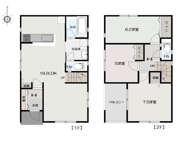 高知市南金田-3号棟- 新築戸建ての間取り|3号棟