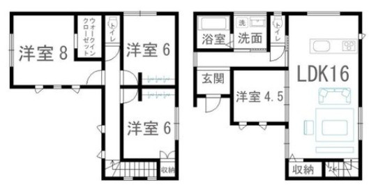 【間取り】 | 大牟田宅峰中学校西1