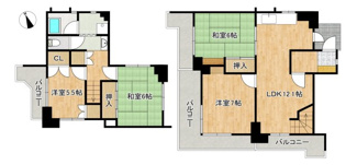 【間取り】 | 光明台ハイタウン1号棟