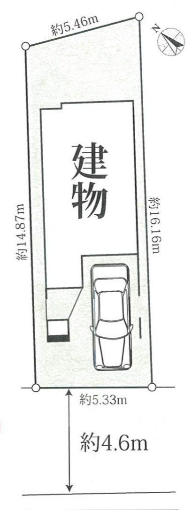 横浜市鶴見区東寺尾3丁目 新築戸建て【仲介手数料無料】の区画図
