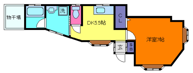 橋本ハイツ（青谷町）の間取り