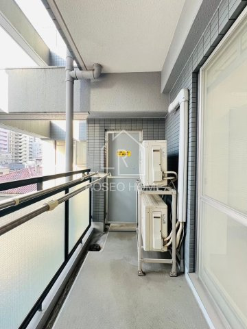 日宝ライフ十二軒町のバルコニー