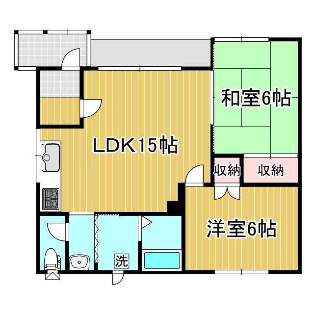 米町パークサイドの間取り