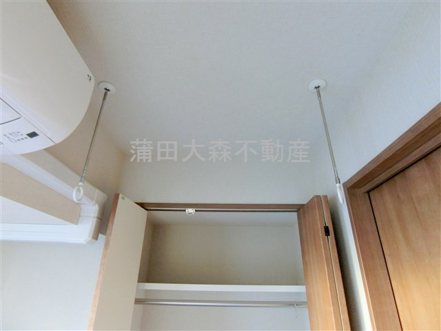 レジディア下丸子プレイスの設備|エアコン　室内物干し