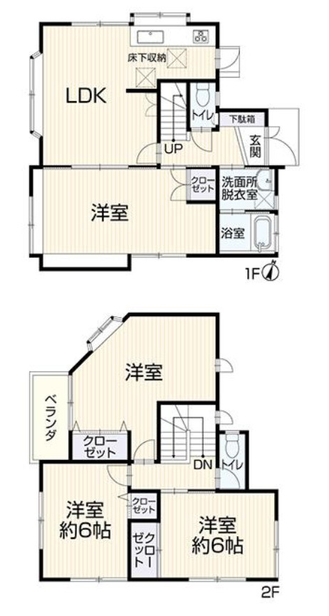 横浜市旭区今川町 中古戸建て【仲介手数料無料】の間取り