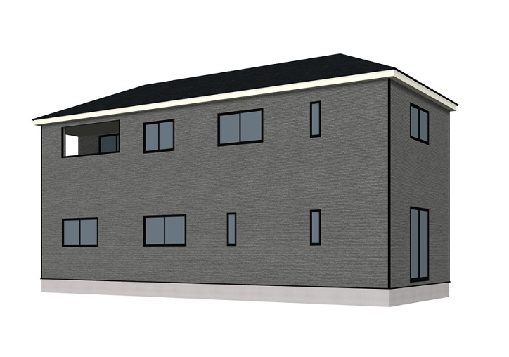 高知市南金田-5号棟- 新築戸建ての外観|5号棟　2026.3月：建築中