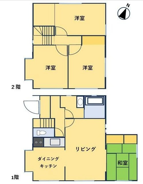下関市 豊浦町大字川棚 戸建の間取り