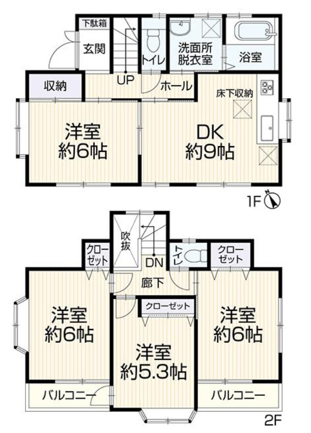 横浜市戸塚区舞岡町 中古戸建て【仲介手数料無料】の間取り