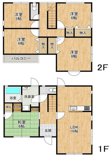 【間取り】 | 加古川市平岡町西谷　中古戸建 | 5LDKです。