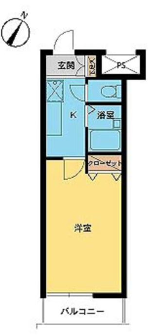 スカイコート神田の間取り