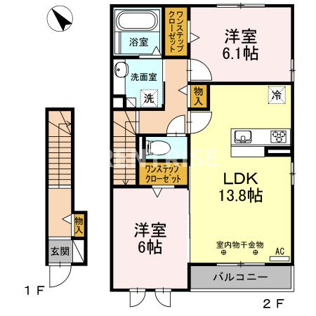 フォレスト九西の間取り