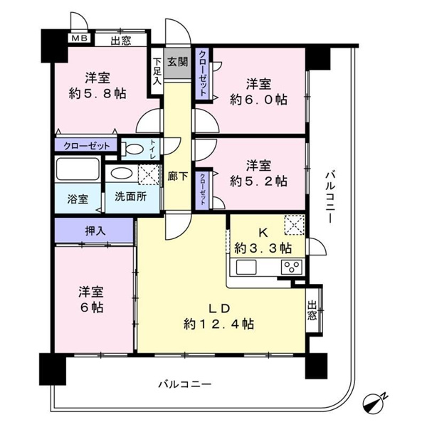 【間取り】 | エバーライフ新宮☆仲介手数料無料☆
