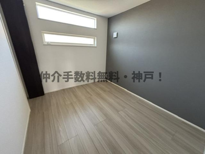 【洋室】 | 神戸市西区伊川谷町有瀬　新築戸建　仲介手数料無料！ | きれいな洋室です